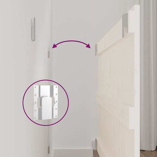 NNEVL Wall Headboard White 95.5x3x60 cm Solid Wood Pine