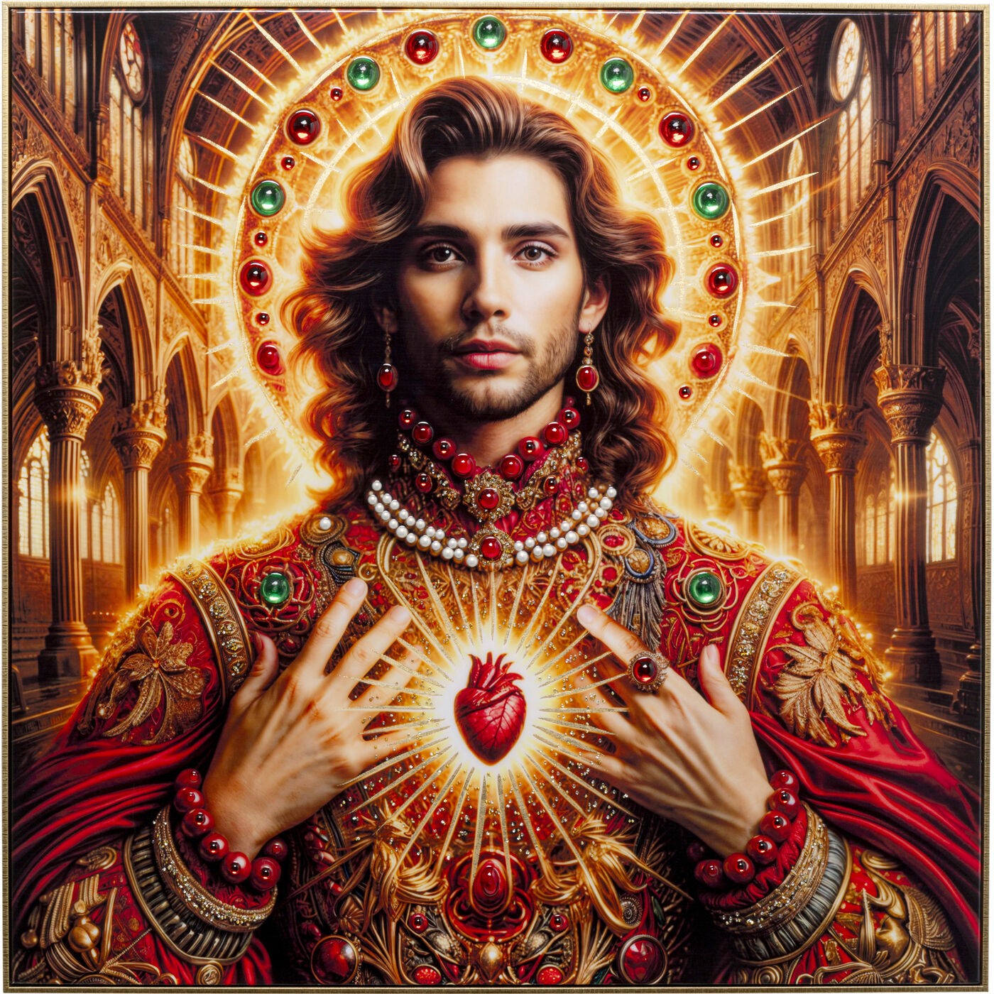 Kare Design Schilderij Saint man 100x100cm