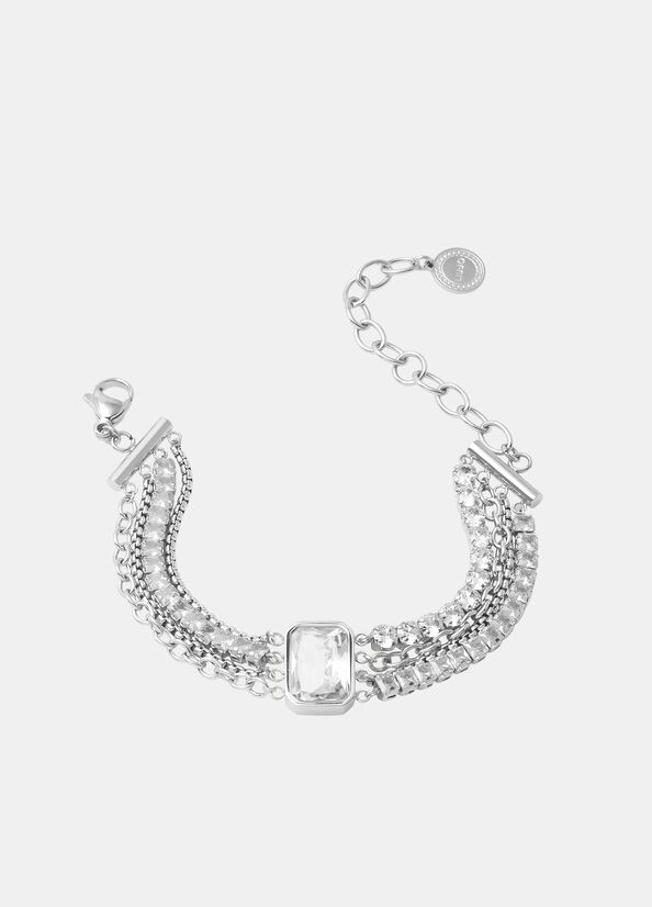 Bracciale con cristallo di vetro