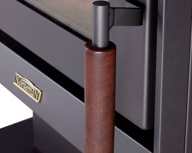 Norseman Nevada MKII Freestanding Wood Heater - Metallic Black