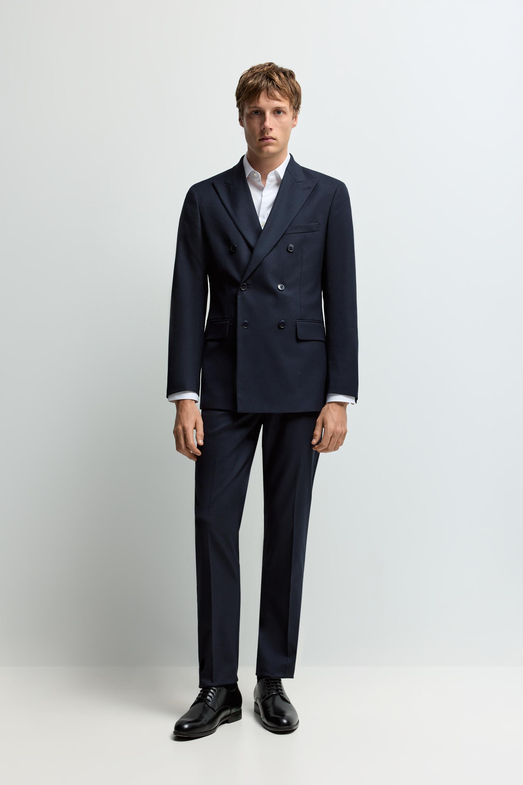 Americana slim fit cruzada