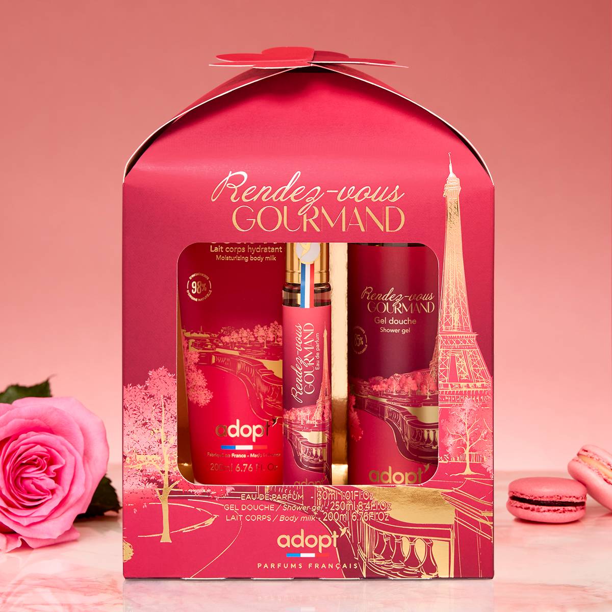 Rendez-vous GourmandCoffret eau de parfum 30 ml   gel douche 250 ml   lait corps 200 ml