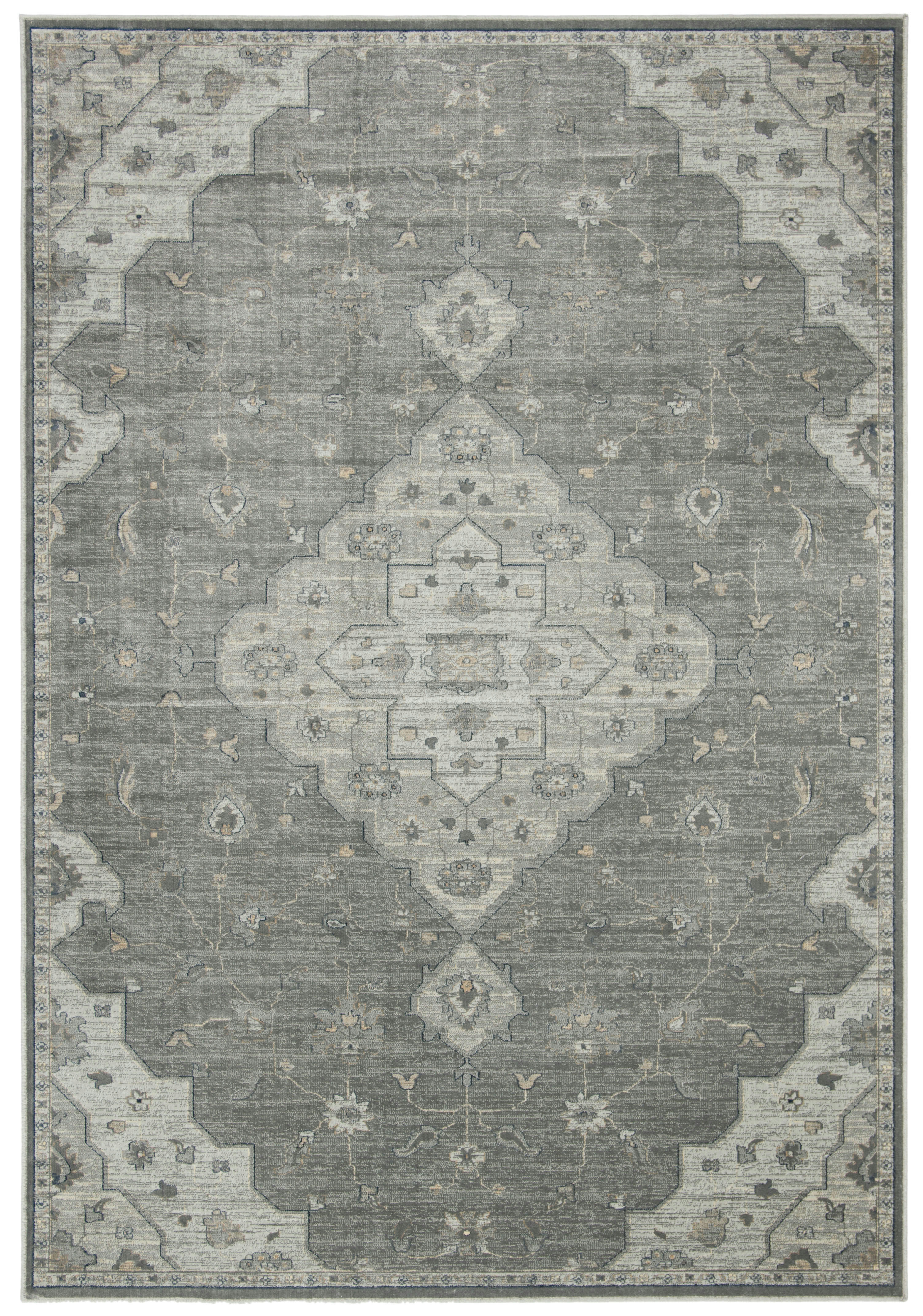 VINTAGE - Tapis d'intérieur en Gris & Naturel, 122 X 183 cm