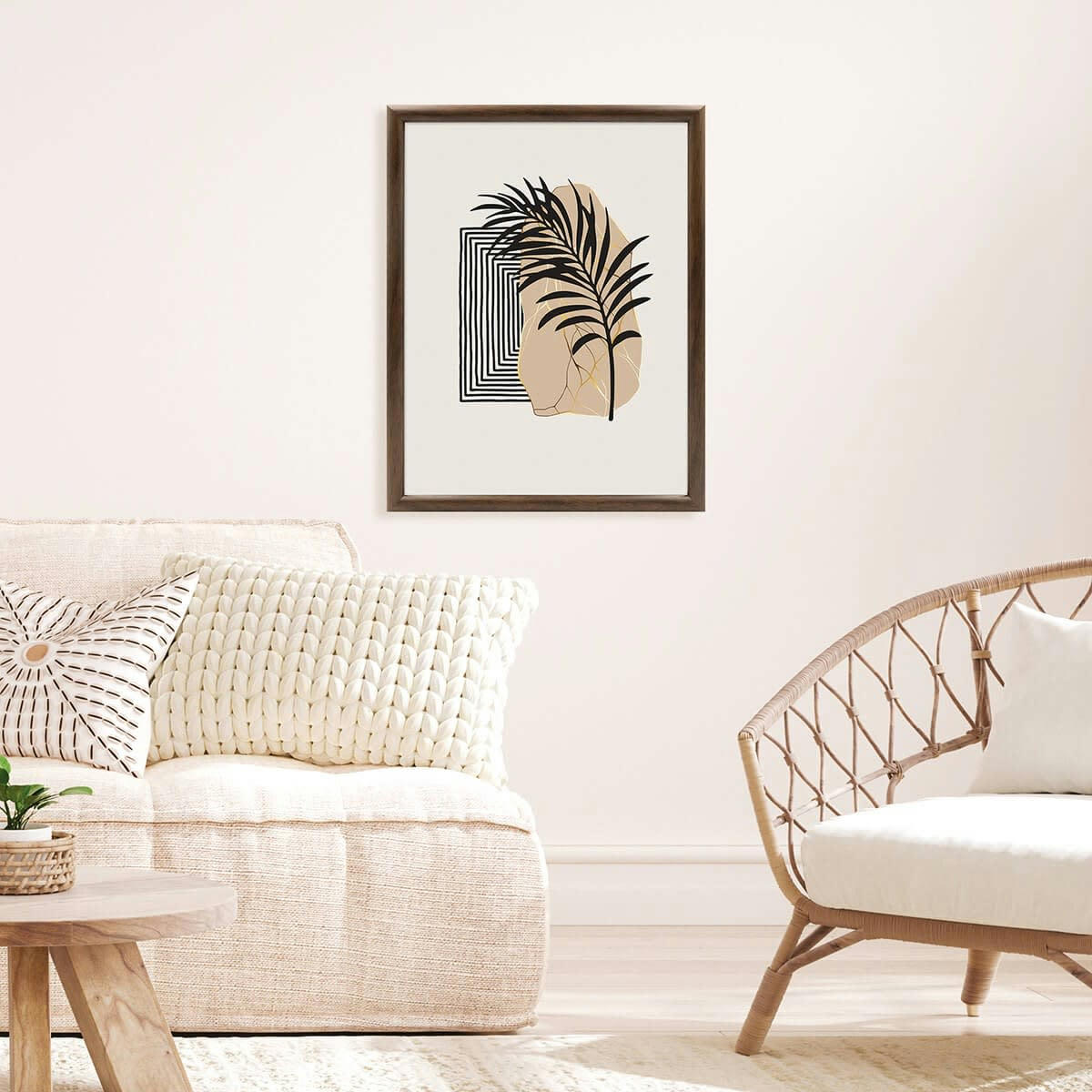 SHELTER - Cadre photo baguette arrondie ébène 30x40 cm résine recyclée