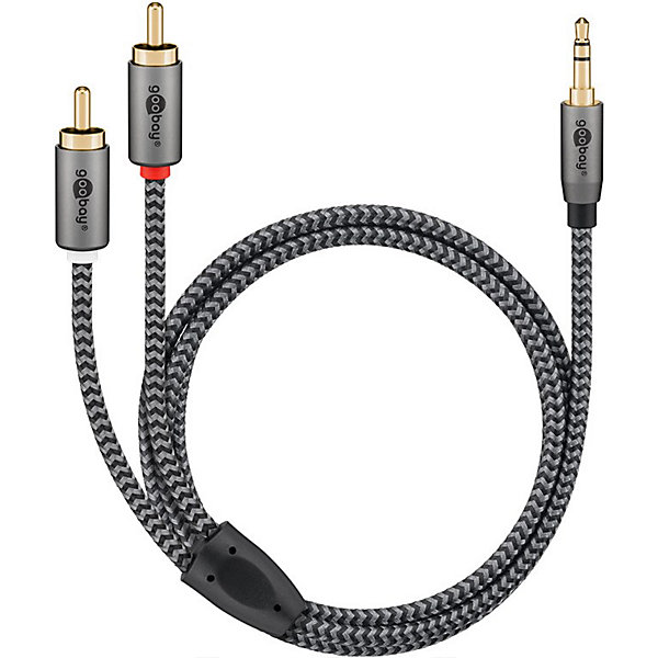 Câble audio Jack 3.5 - 2 RCA mâles 3 m GOOBAY
