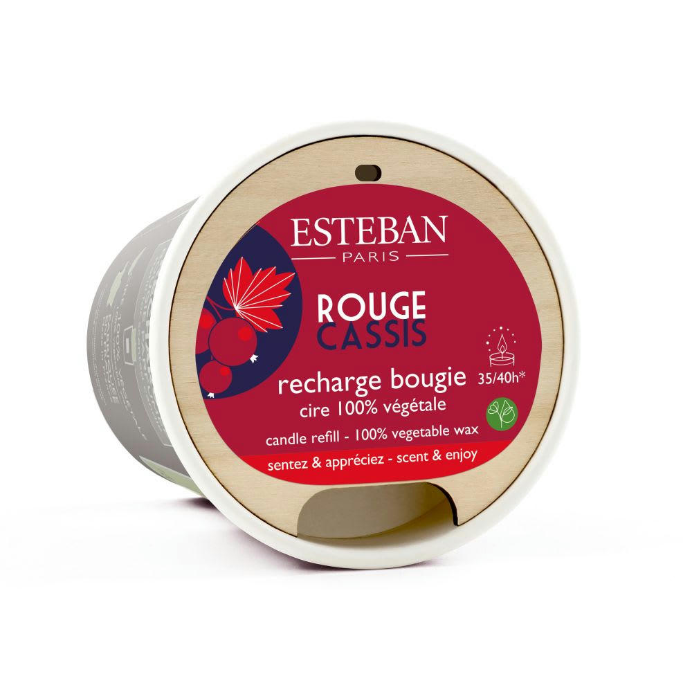 ROUGE CASSIS - Recharge pour bougie parfumée 180g
