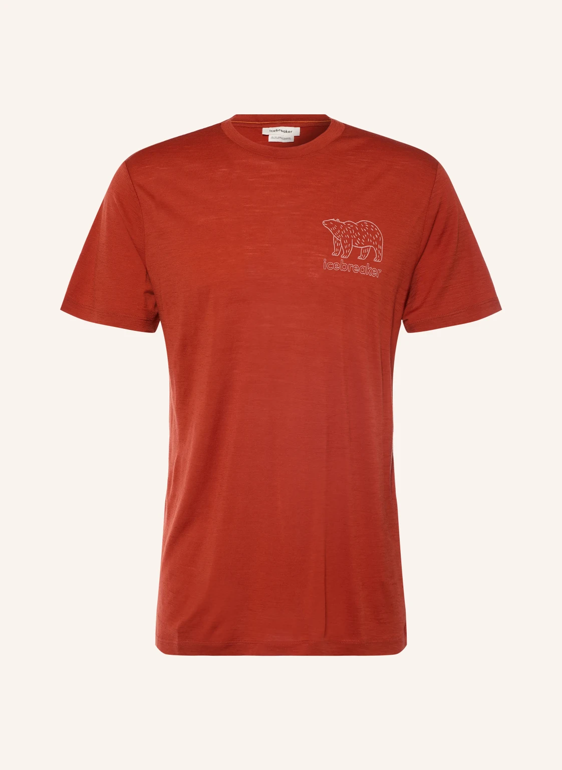 icebreaker Funktionsshirt 150 TECH LITE FOREST FOOTSTEPS aus Merinowolle