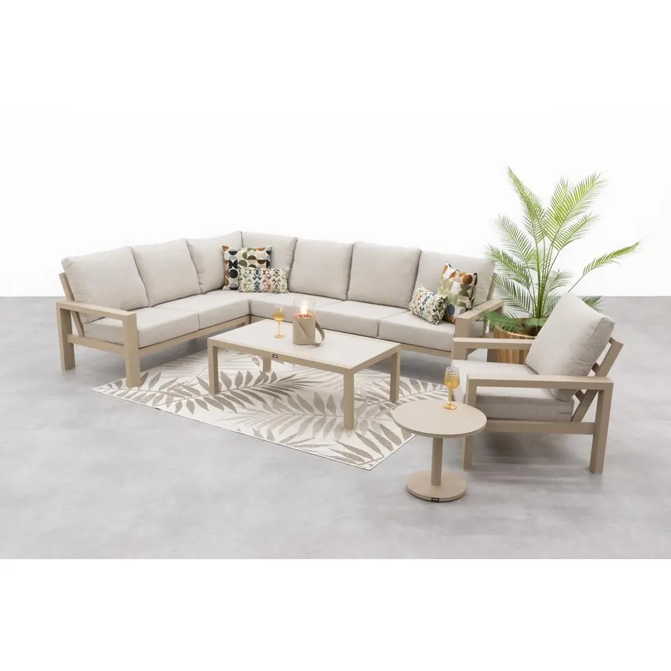 Verano/Atlanta modulaire loungeset loungestoel (6-delig) - Latte