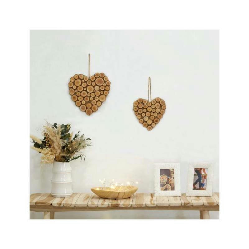 - Coeur à suspendre en bois grand