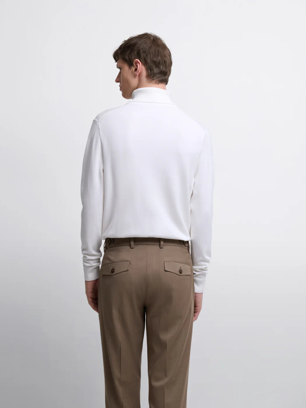 Pull col roulé en jersey