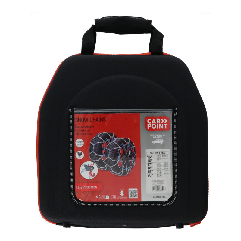 Chaîne à neige RVX-255 16 mm 2 pièces CARPOINT