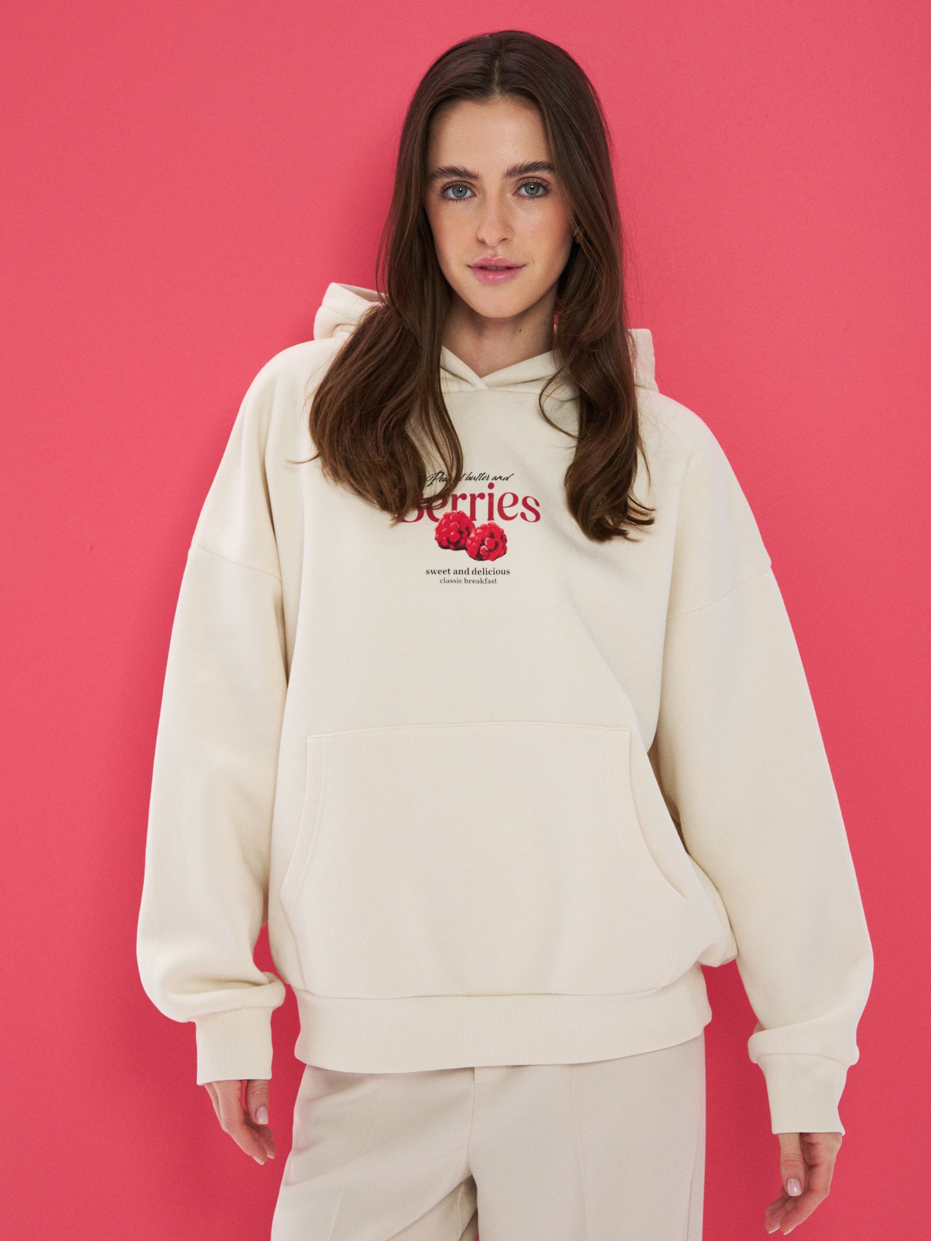 Bluza hoodie z nadrukiem