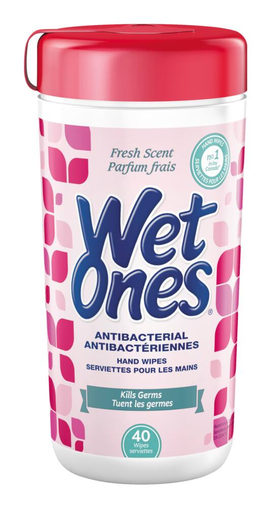 Wet Ones Antibacterial Hand Sanitizer Wipes, Assorted Scents, 40-pk