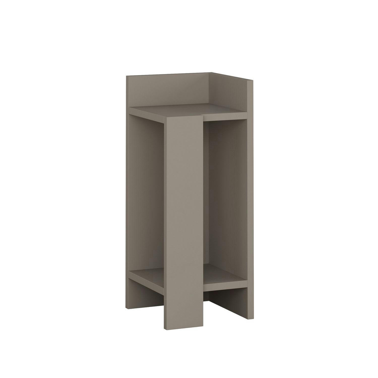 ELOS - Table de chevet droite taupe