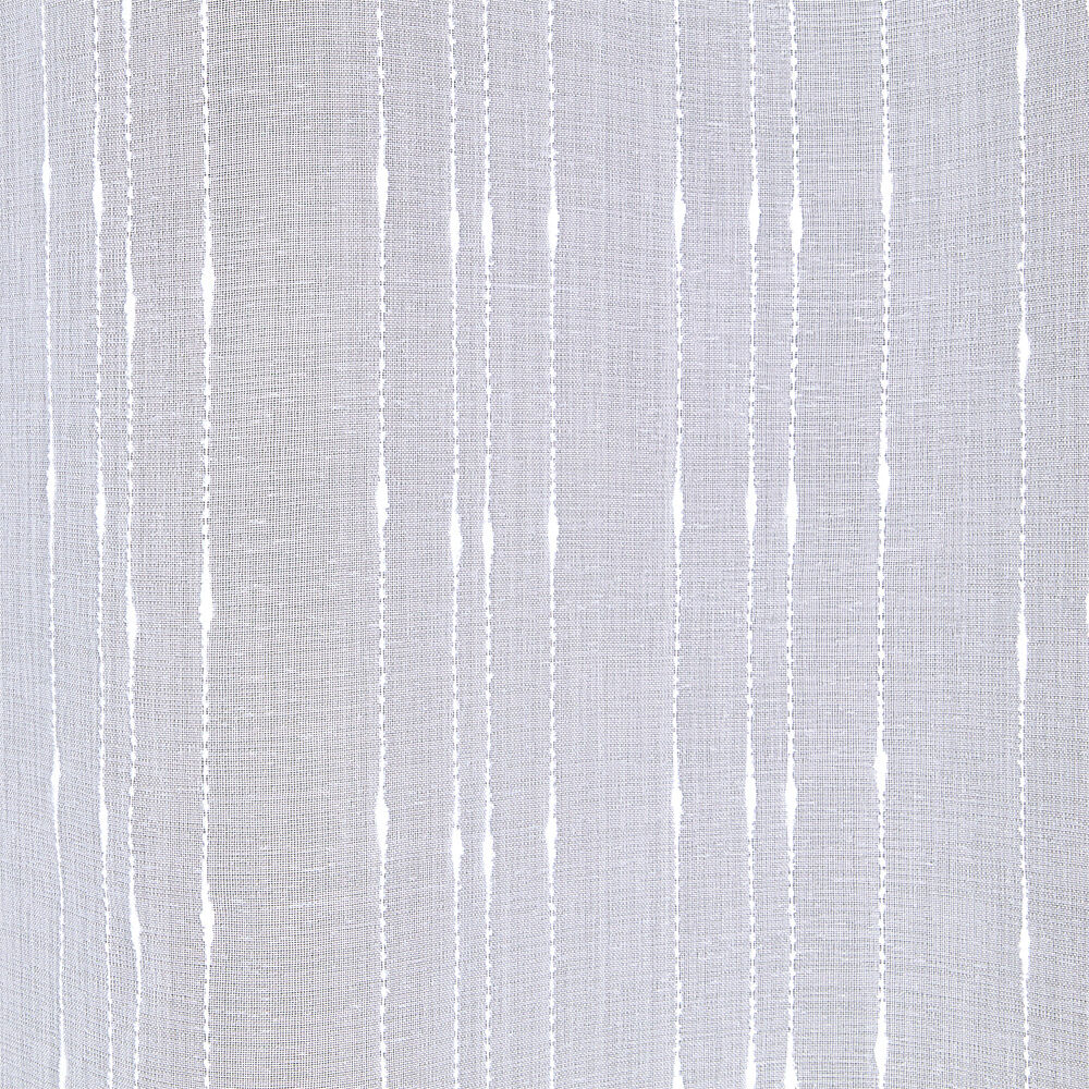 Voilage à oeillets uni blanc fil brillant
