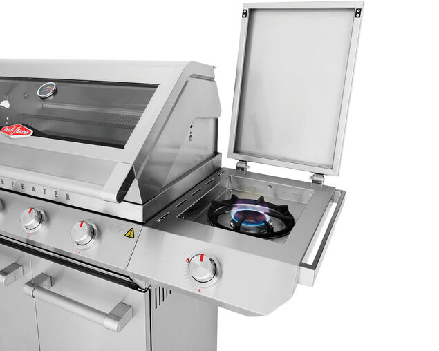 BeefEater 7000 Classic 4 Burner BBQ on Side Burner Cart