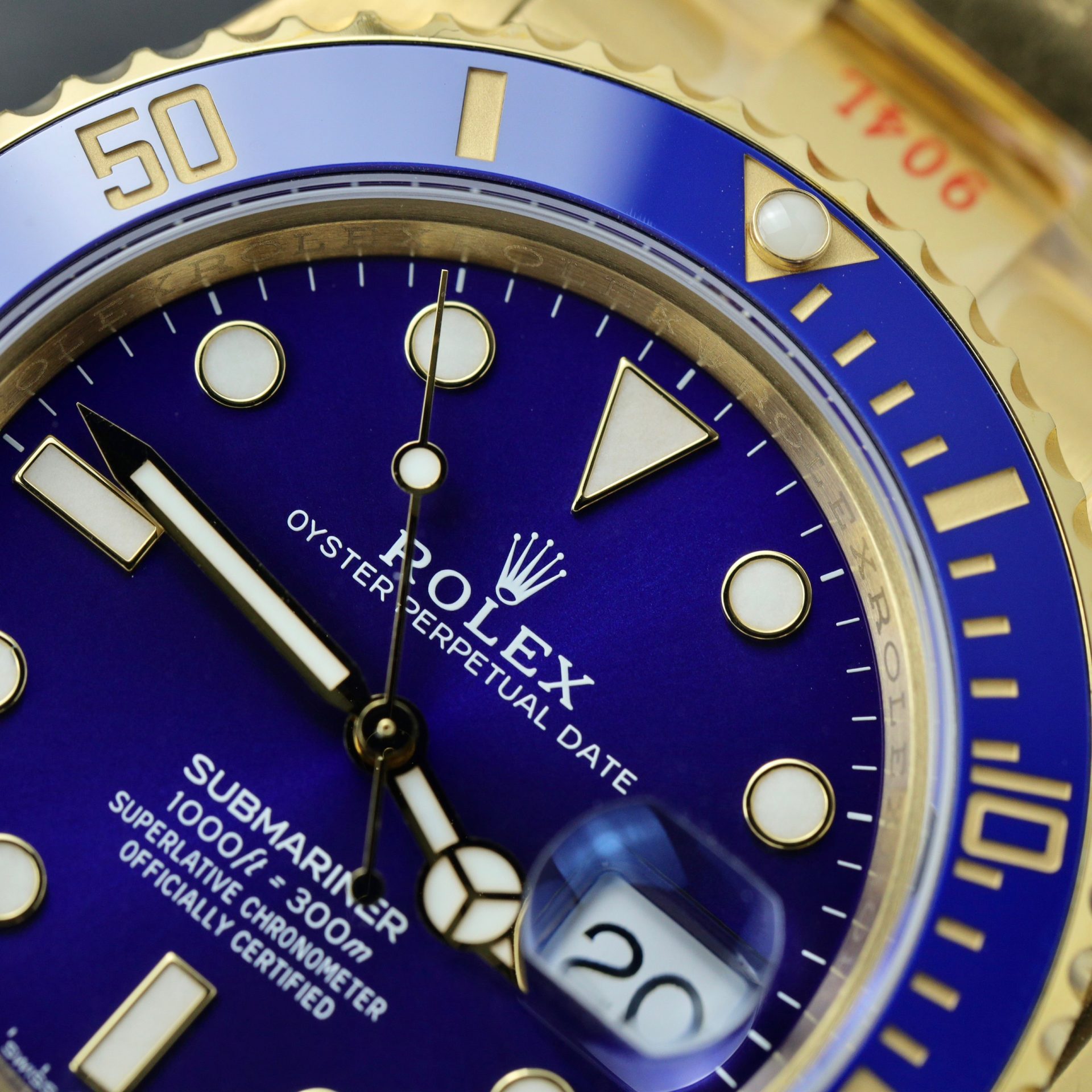 Rolex Submariner 126618LB YG Plated Blue Dial 40mm Oyster Super Clone