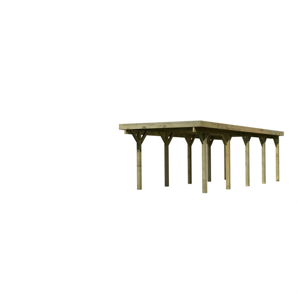 Einzelcarport »Classic 3 Variante A«, Außenmaß BxT: 273 x 777,5 cm, natur