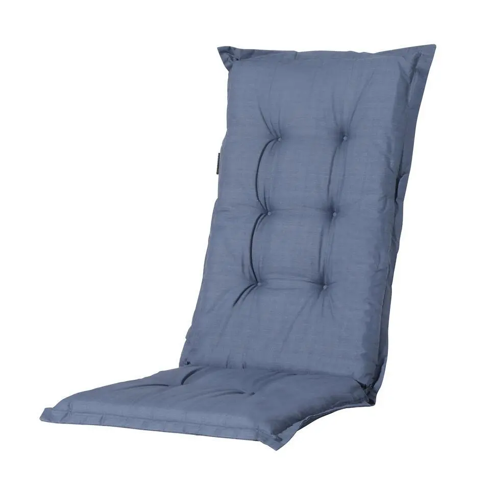 Madison - Tuinstoelkussen Lage Rug Basic kobalt - Ca. 105x50 cm - Set van 4