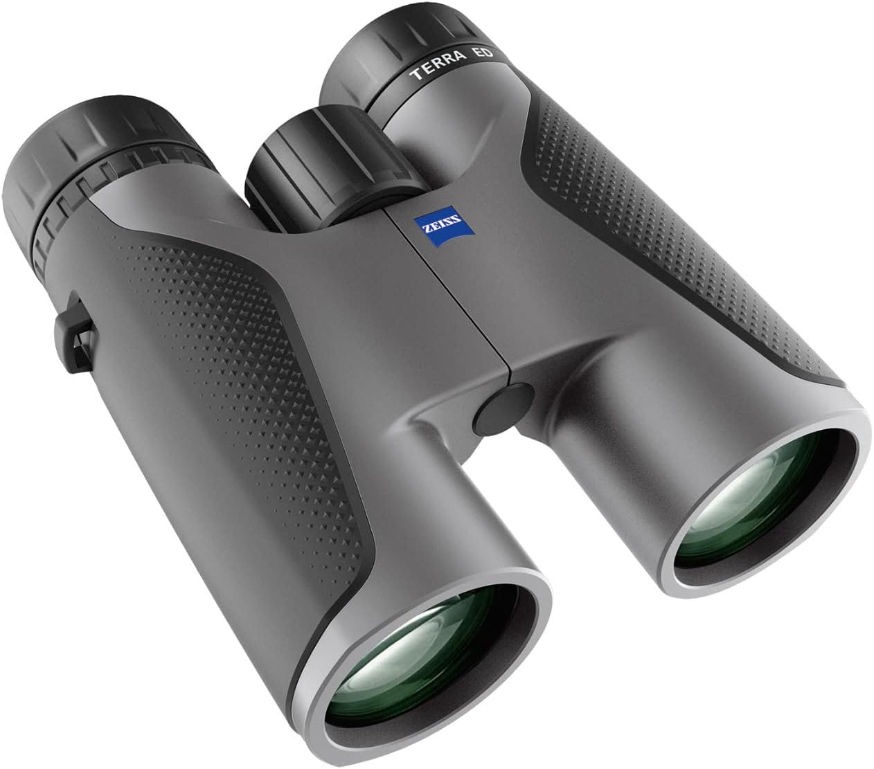 ZEISS Terra ED Binoculars 10x42 Waterproof  and Fast Focusing with Coated Glass for Optimal Clarity in All Weather Conditions for Bird Watching  Hunting  Sightseeing  Grey
