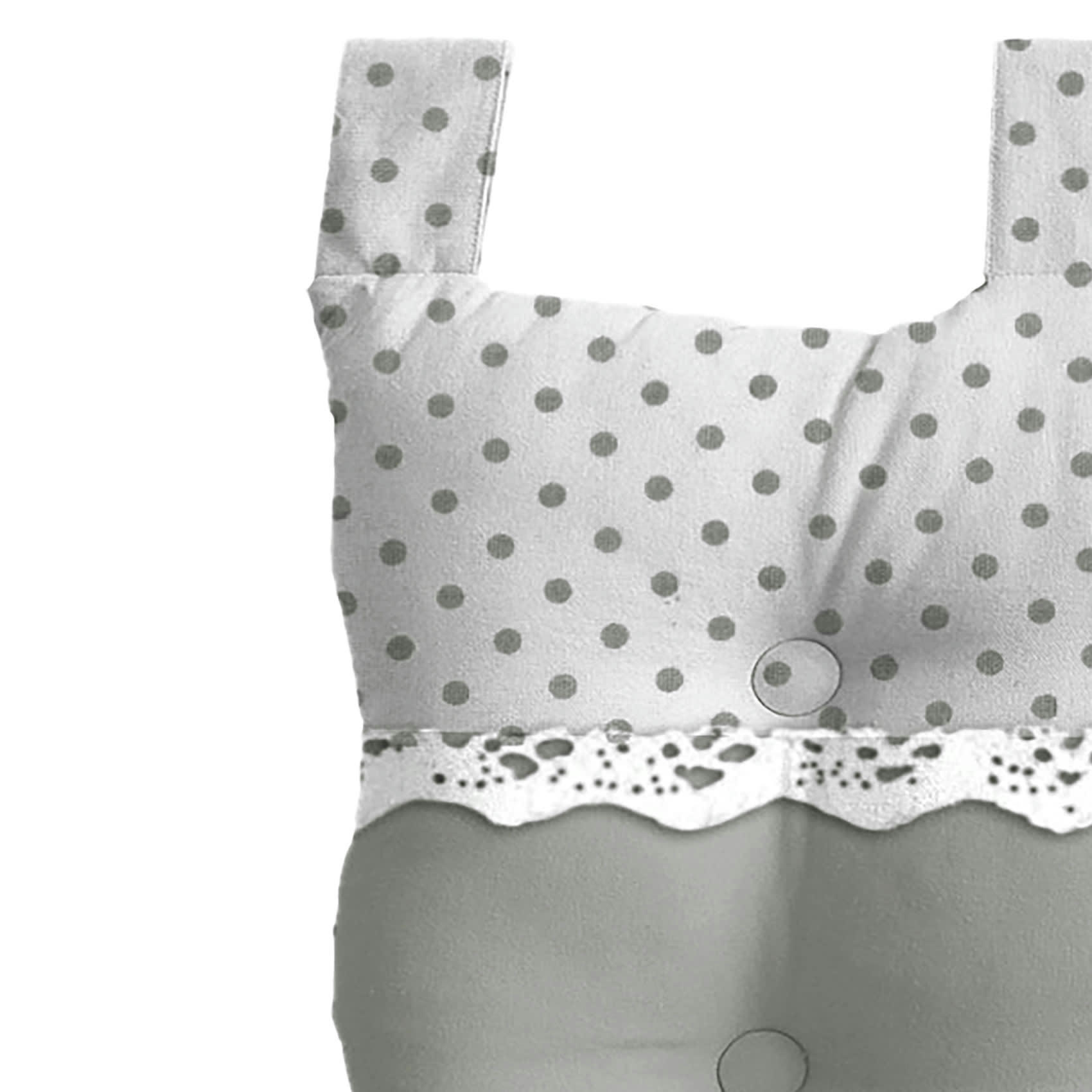 - Coussin tête de lit  bicolore coton gris clair 70x45 cm