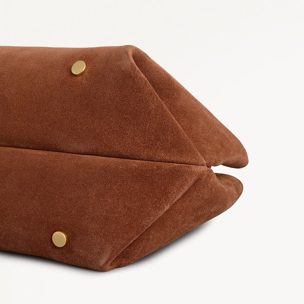 The Compton - Suede - Small Ziptop Grab