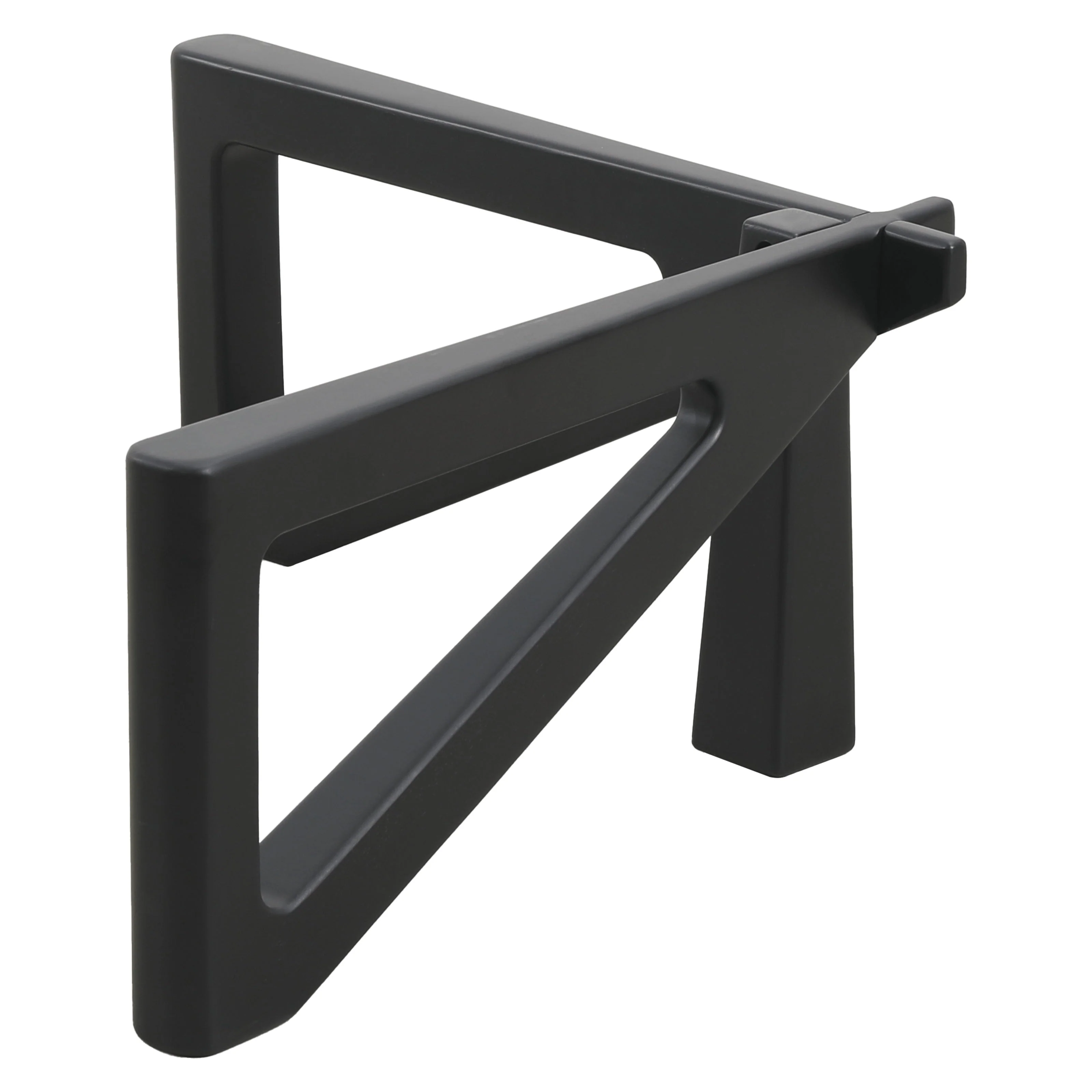 Triangular Coffee Table Base in Rubberwood with Stained Finish Imperial Series