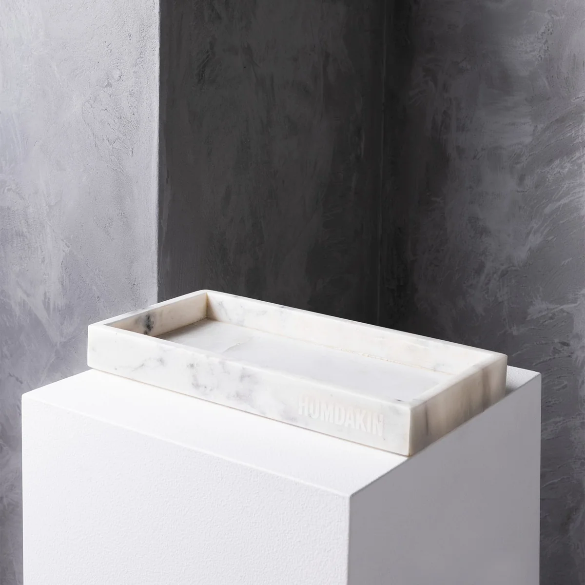 Humdakin - Marmor Tablett, Ø 22 cm, braun