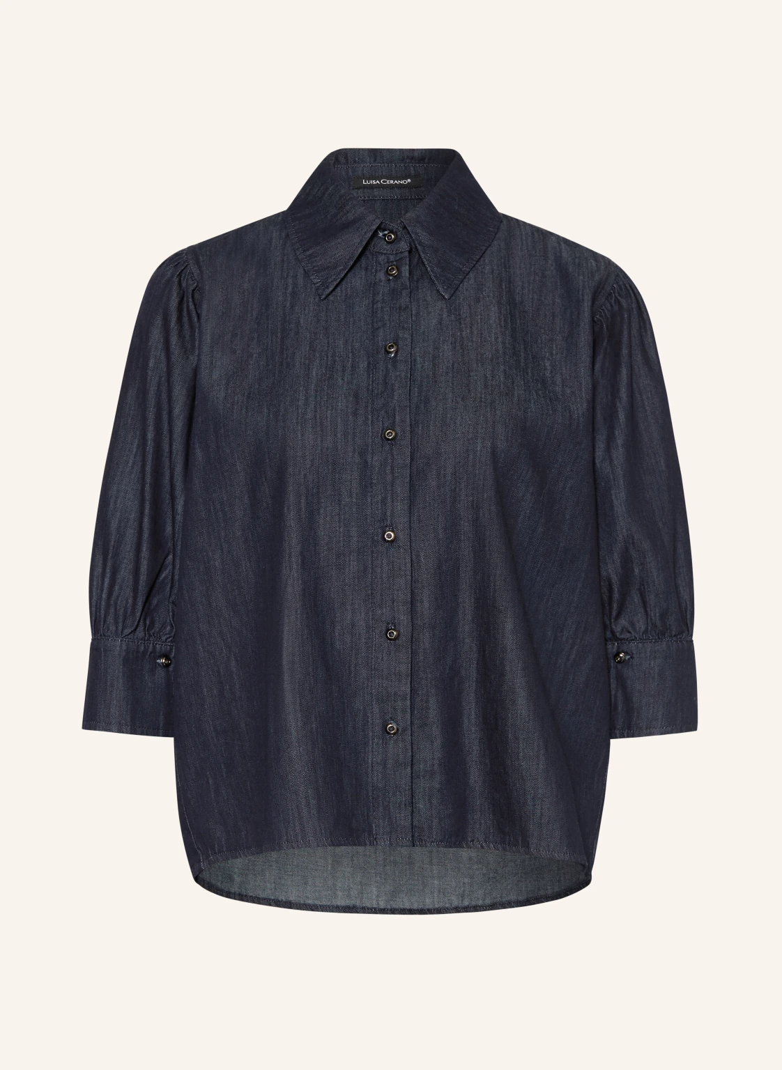 LUISA CERANO Jeansbluse mit 3/4-Arm