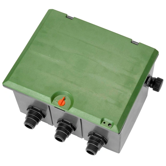 Sprinklersystem, Sprinklersystem Ventil-L-Stück Anthrazit 1x 1Z-Innengewinde, 1x 1Z-Außengewinde