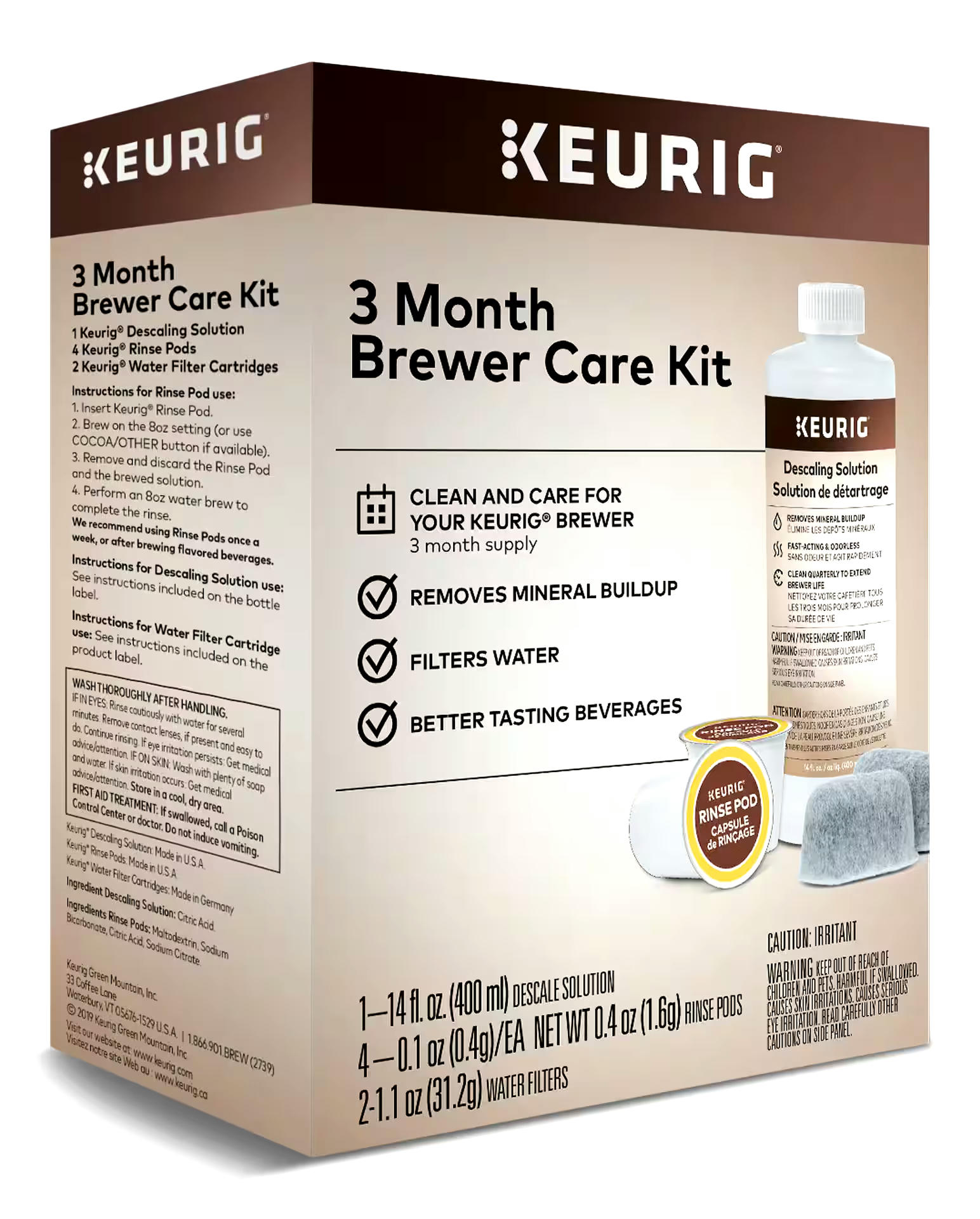 Keurig® 3 Month Brewer Maintenance Care Kit
