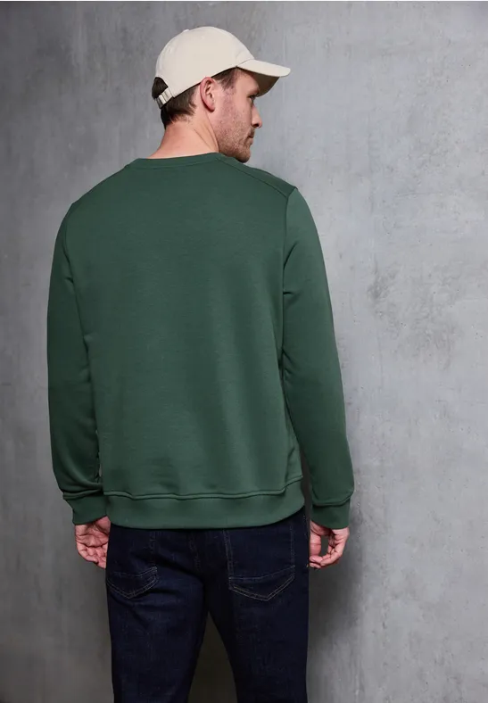 Crewneck Struktursweatshirt