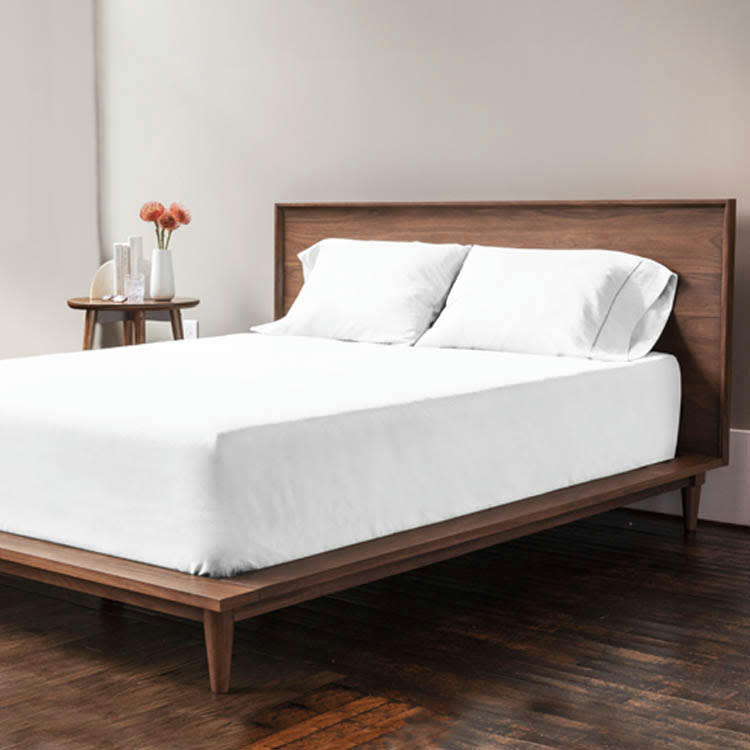 - Drap housse grand bonnet microfibre Blanc 200x200cm