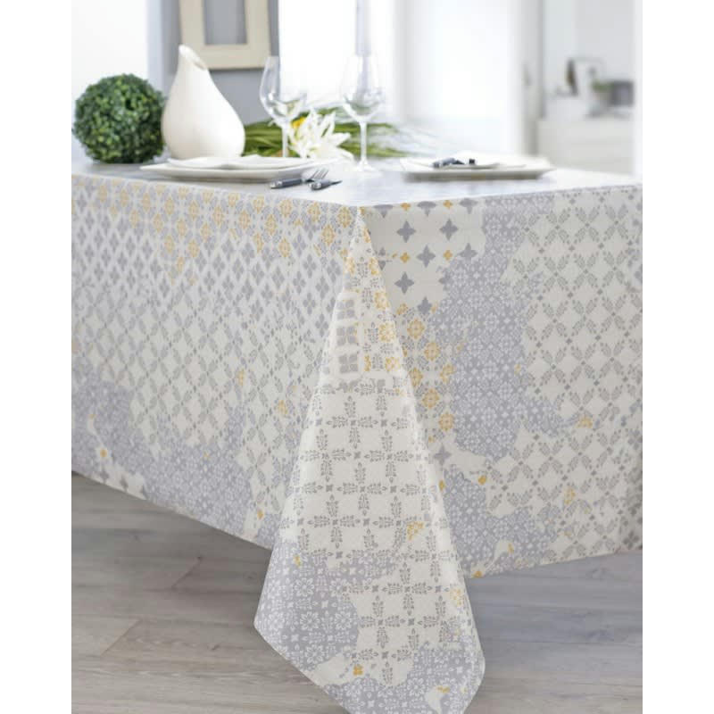 MONTENA - Nappe en coton enduit PVC glacier 160x160 cm