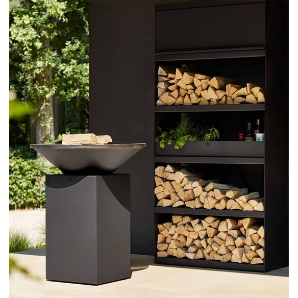 Etagère Range Bois Noir 100 - Ofyr
