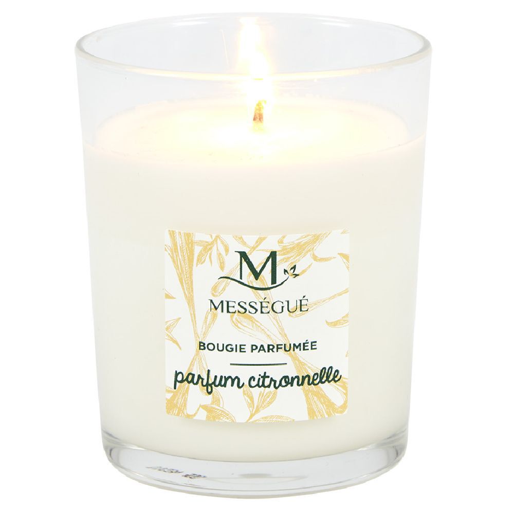 Bougie naturelle parfumée citronnelle Mességué