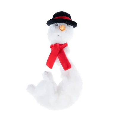 TIAKI Snowman with Bungee Body Dog Toy