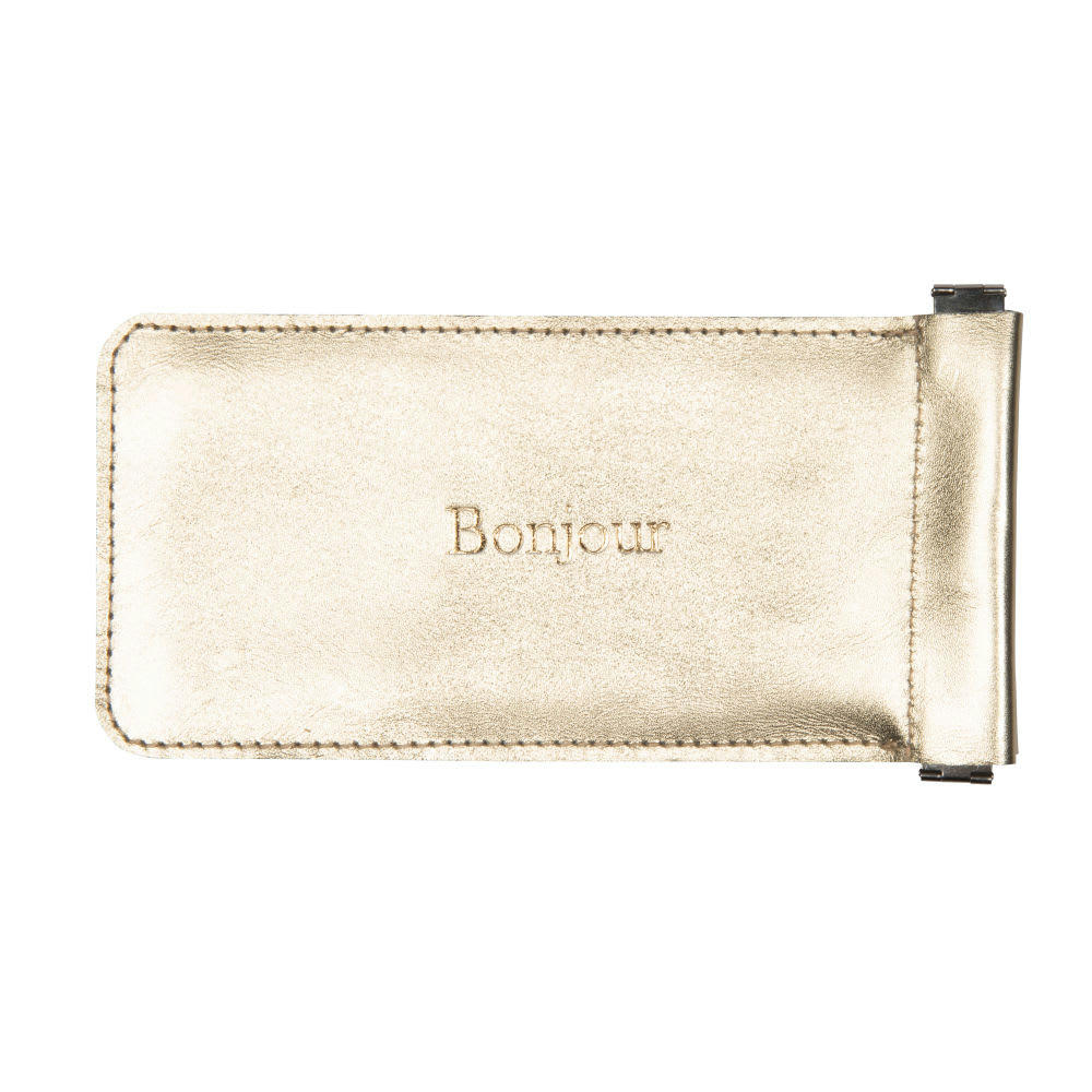 BONJOUR - Etui à lunettes doré