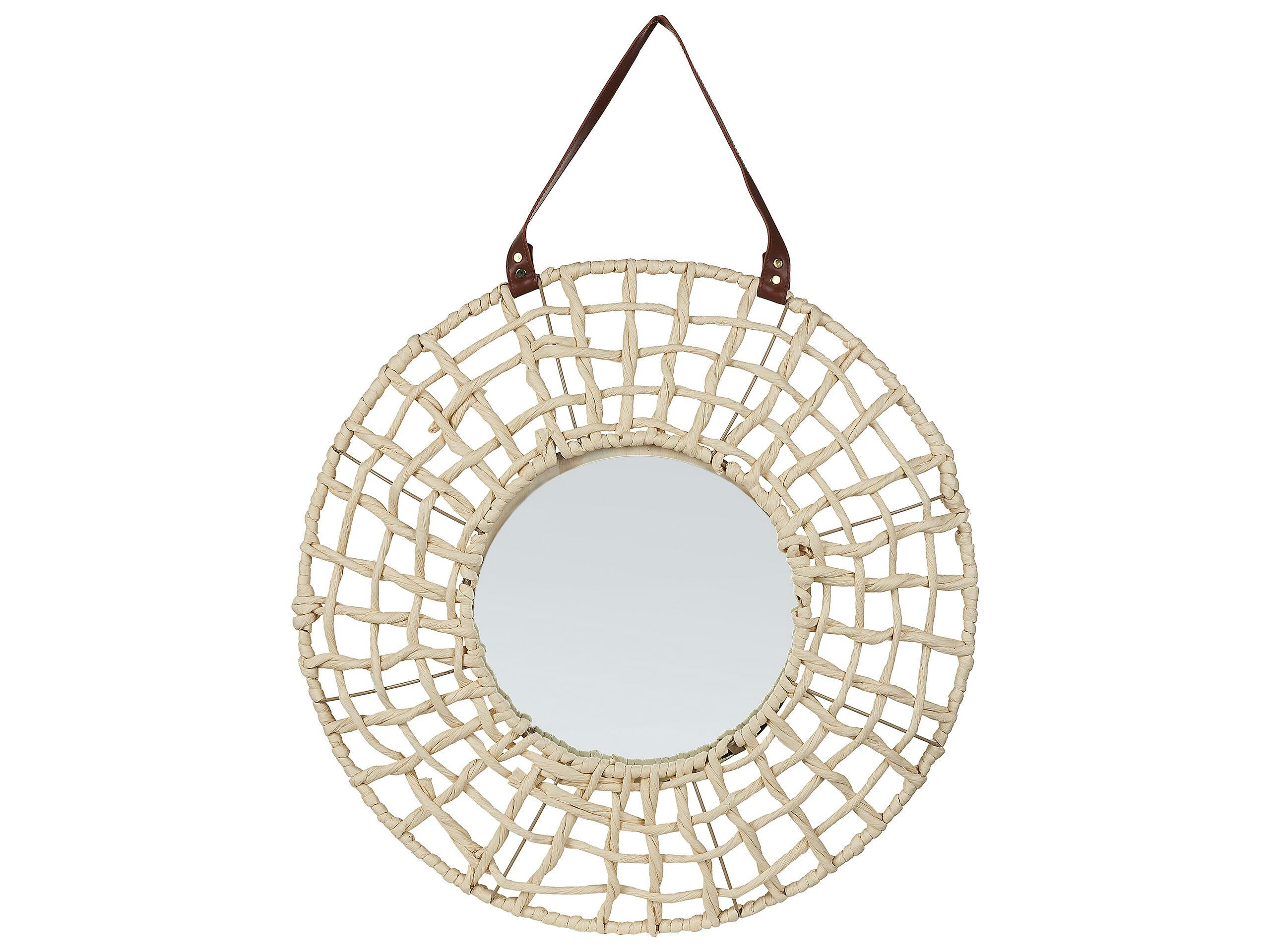 PALACI - Miroir en corde en papier naturel 60x60