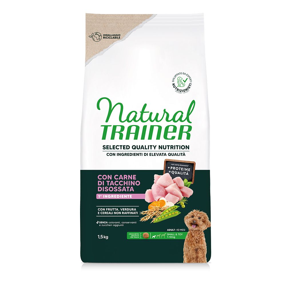 Natural Trainer Selected Quality Nutrition Adult Small & Toy Turkey
