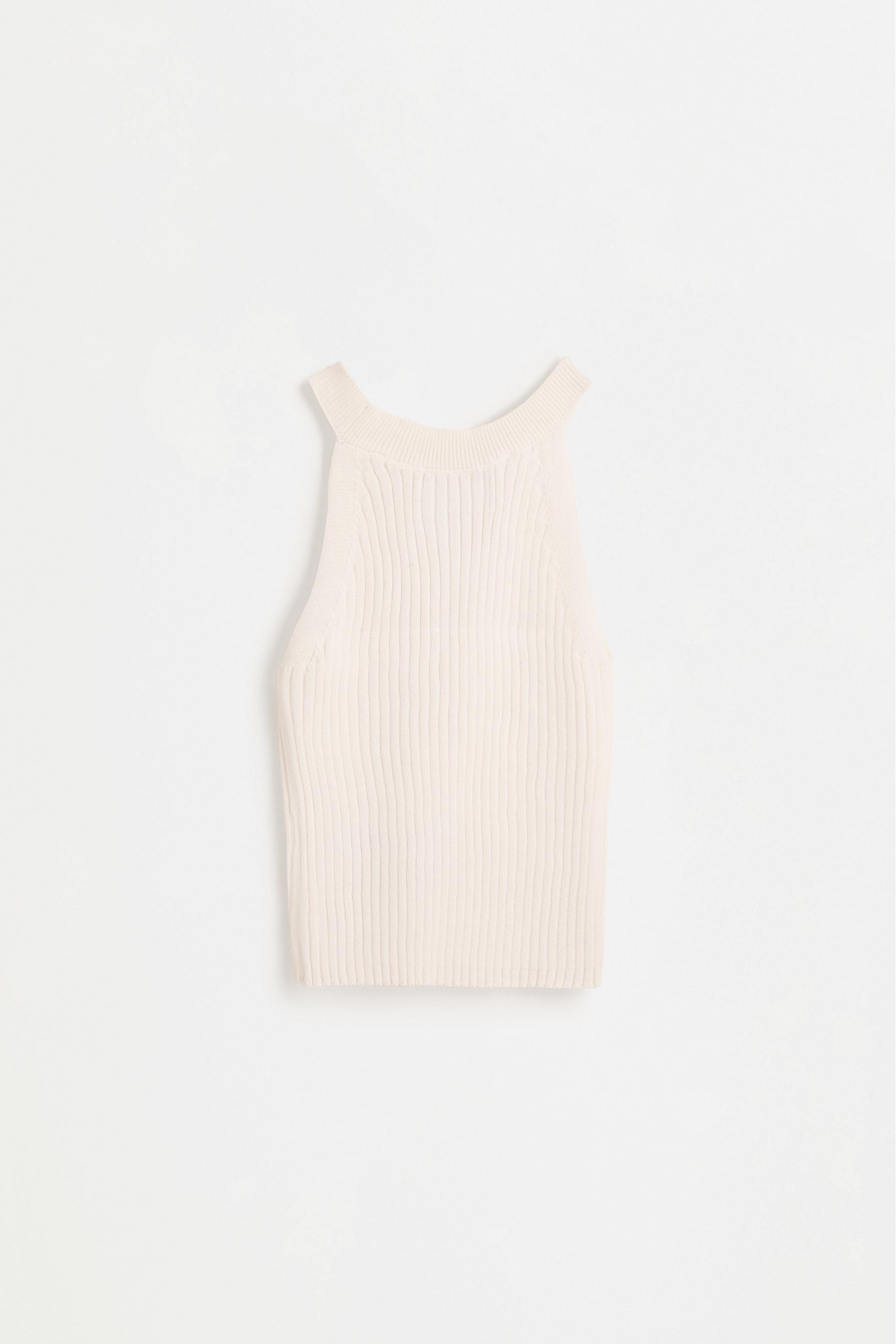 Top halter de punto
