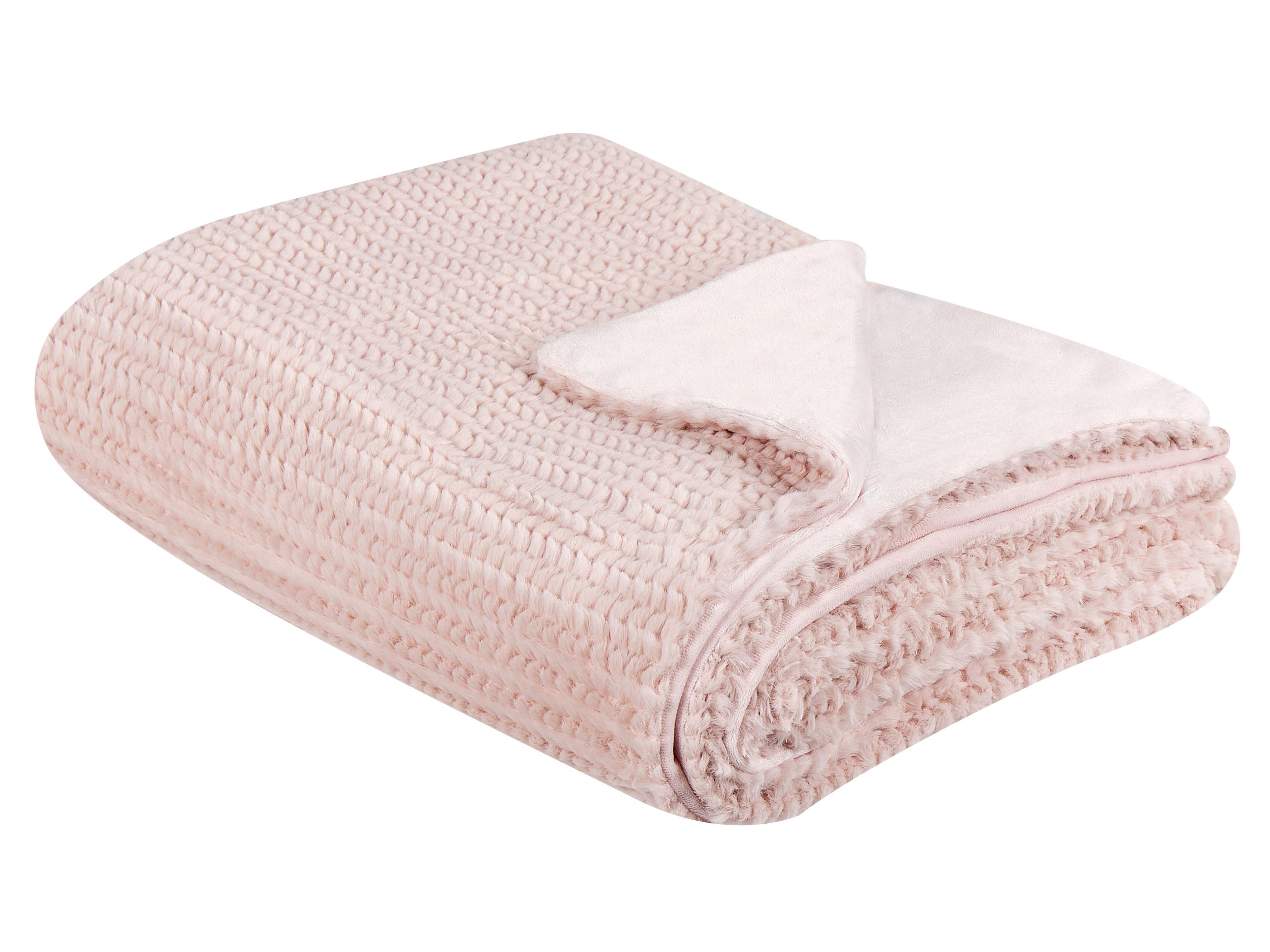 Blanket BJAS 200 x 220 cm Pastel Pink