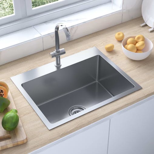 NNEVL Handmade Kitchen Sink Stainless Steel
