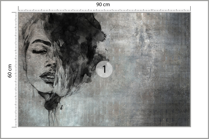 Fototapeta Abstrakcyjna Kobieta 90x60cm