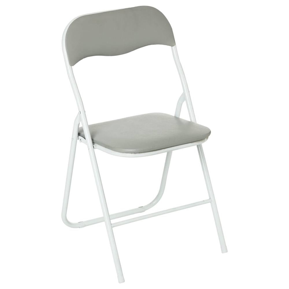 Cadeira encartável com tampo cinza