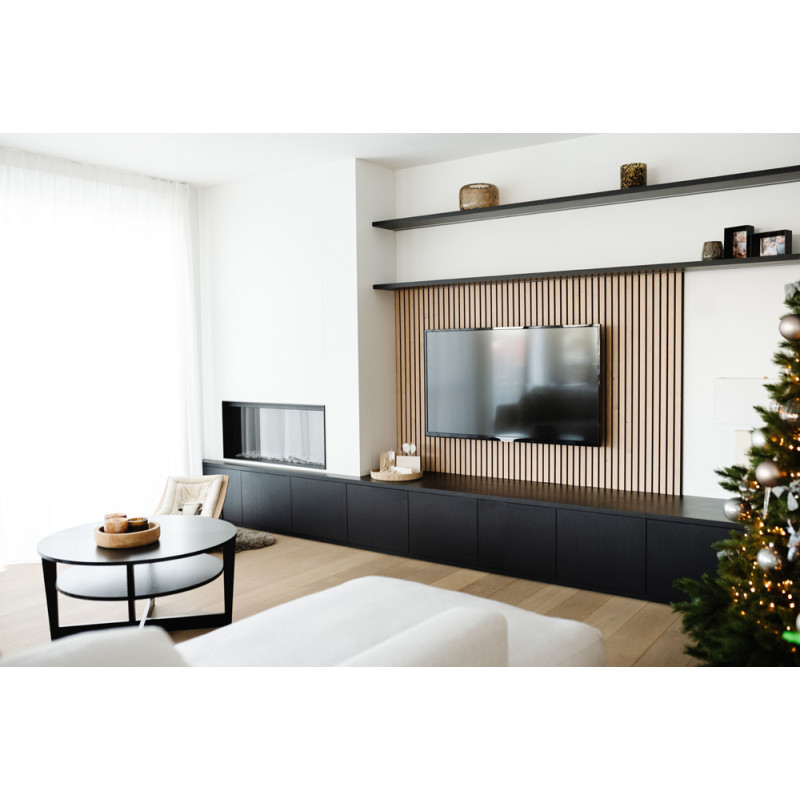 Lambris revêtu Latt Black Pepper Oak 30 x 277 x 2 cm 2 pièces MAESTRO