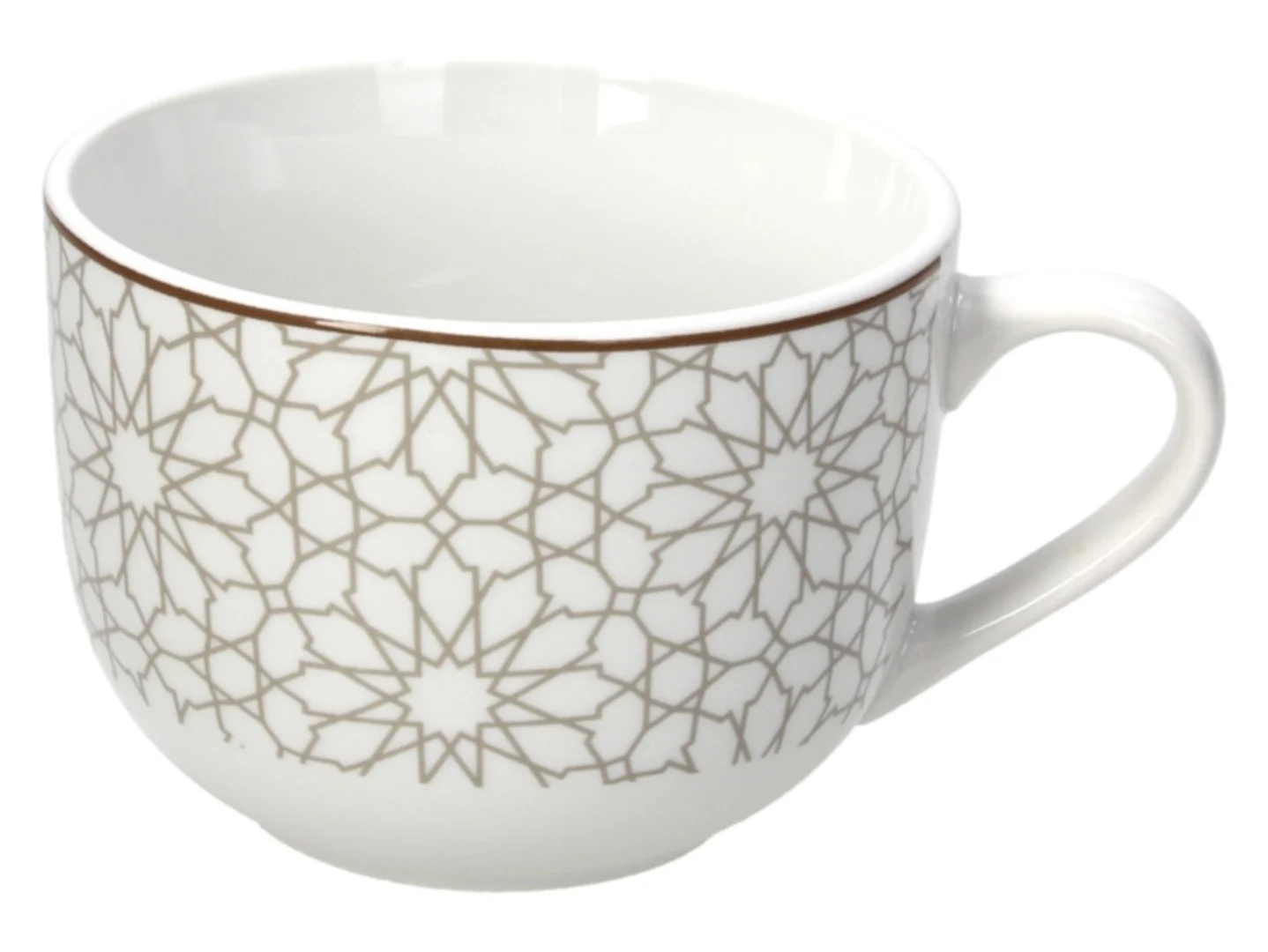 Kubek porcelanowy Habana 480 ml beżowy