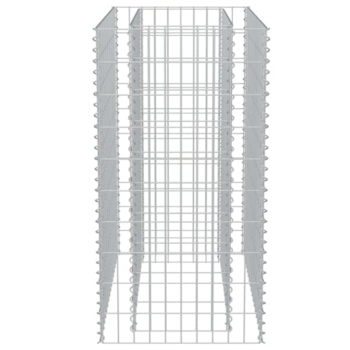 NNEVL Gabion Raised Bed Galvanised Steel 90x50x100 cm