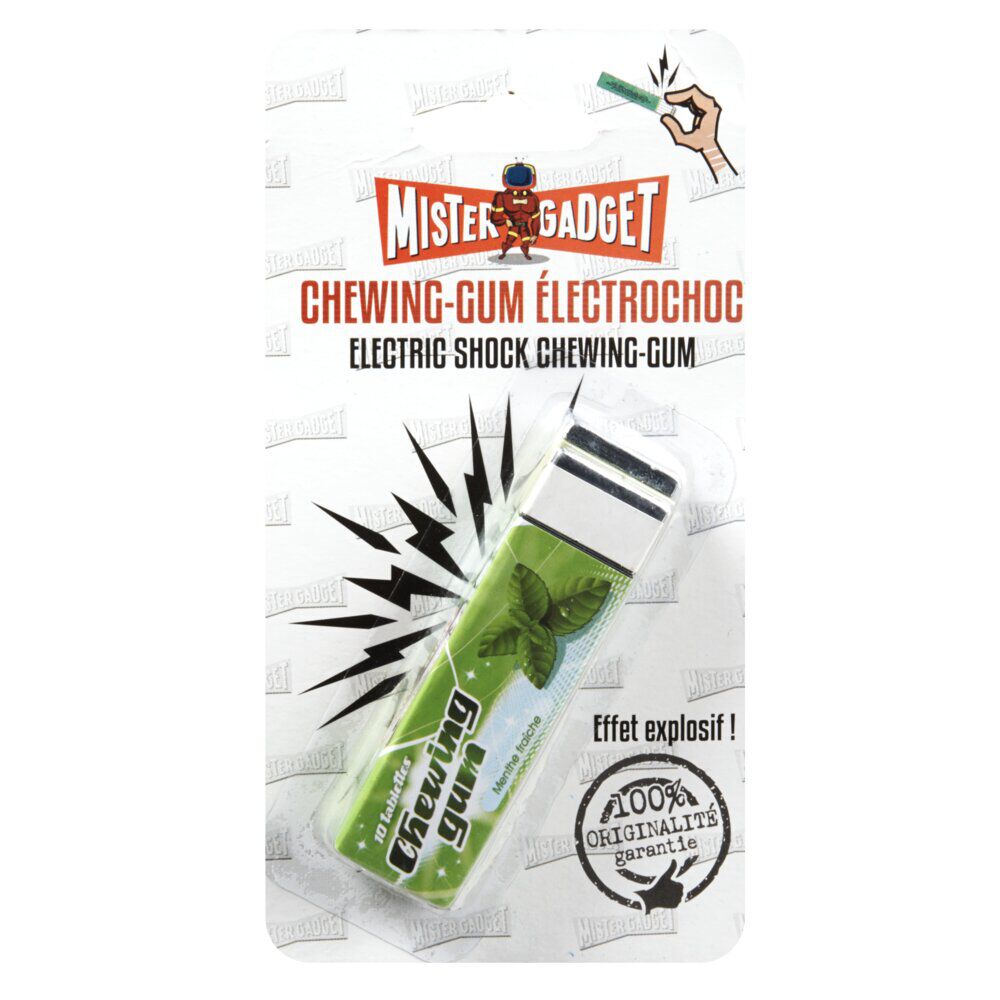 Chewing gum électrochoc humoristique (2 modèles)