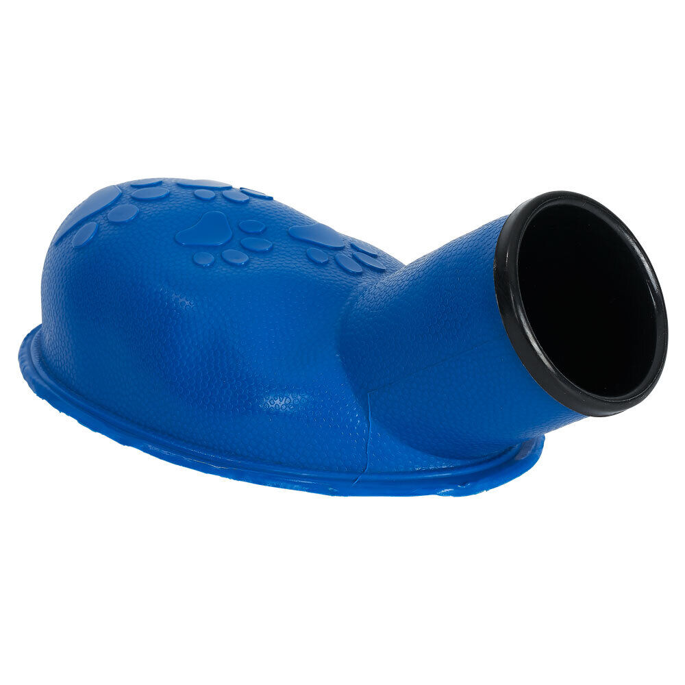 Lance balle à pied pour chien PVC et caoutchouc bleu